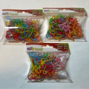 3 Packs Silly Bandz Elastic Silicone Bracelets DINOSAURS shaped Bands , 24/pack